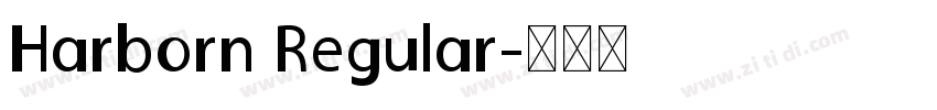 Harborn Regular字体转换